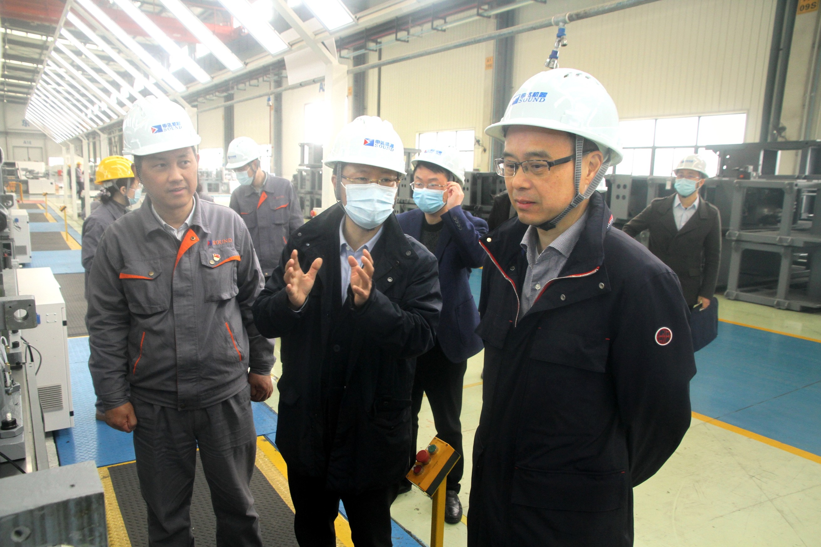 省國資委黨委委員、副主任姜揚(yáng)劍赴申達(dá)機(jī)器公司調(diào)研