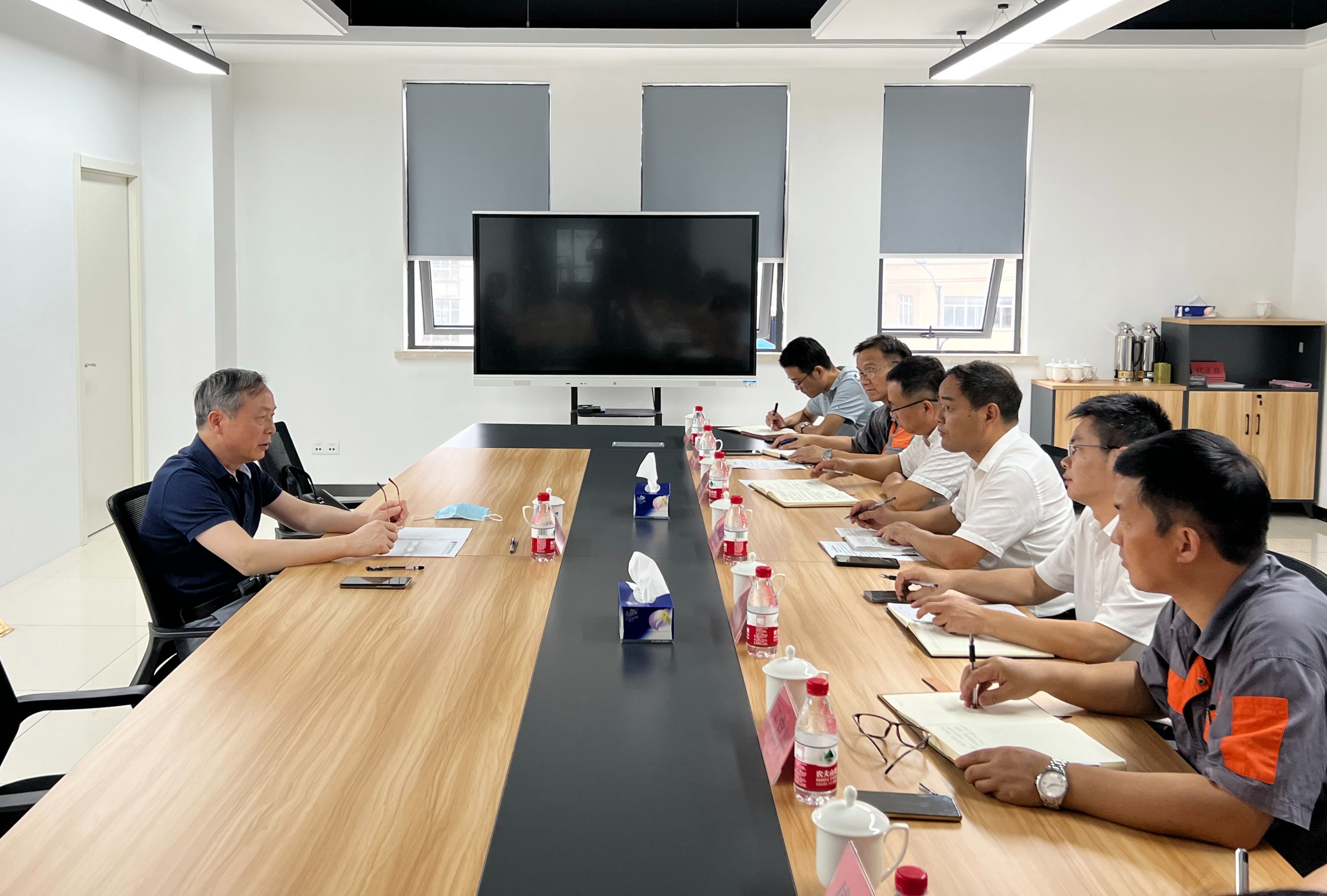 虞岳明赴申達機器公司開展“雙創(chuàng)”工作調研